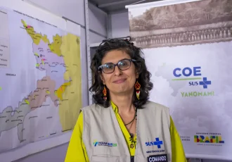 Ana Lúcia Pontes, coordenadora do COE: a prioridade das ações, neste primeiro momento, é evitar as mortes de crianças Yanomami. — Foto: Eduardo de Oliveira.