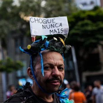 Comemoração do Dia Nacional de Luta Antimanicomial (18 de maio), com desfile da escola de samba Liberdade Ainda Que Tan Tan, em Belo Horizonte (MG). — Foto: Nadia Nicolau.
