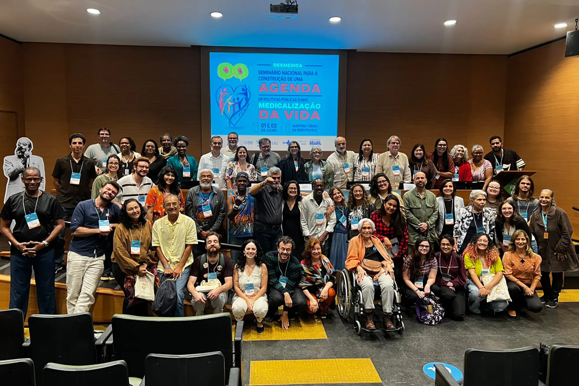 Seminário realizado em julho de 2026 buscou fortalecer o debate sobre a formulação de políticas públicas voltadas à desmedicalização da vida — Foto: Lidiane Oliveira.